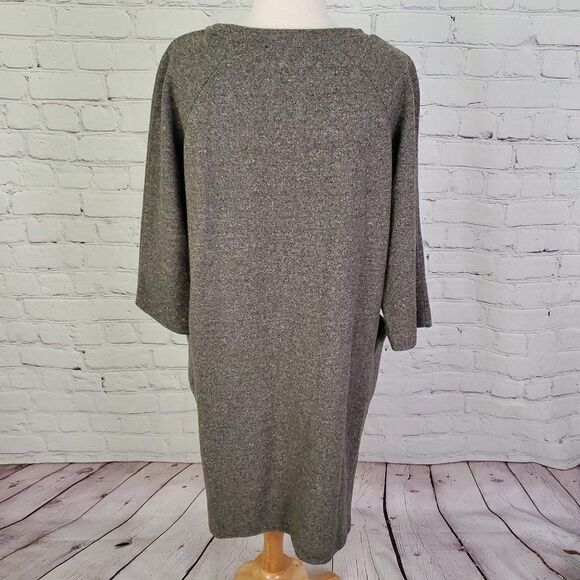 MANGO VIOLETA Gray Taupe Tweed Dress M - Picture 4 of 7